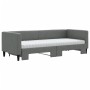 Sofá cama nido con colchón tela gris oscuro 80x200 cm de vidaXL, Camas y somieres - Ref: Foro24-3196592, Precio: 436,76 €, De...