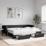 Sofá cama nido con cajones tela negro 80x200 cm de vidaXL, Camas y somieres - Ref: Foro24-3196611, Precio: 285,45 €, Descuent...