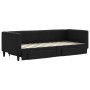 Sofá cama nido con cajones tela negro 80x200 cm de vidaXL, Camas y somieres - Ref: Foro24-3196611, Precio: 285,45 €, Descuent...
