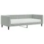 Sofa bed with light gray velvet mattress 90x200 cm by vidaXL, Beds and slatted bases - Ref: Foro24-3196667, Price: 329,77 €, ...