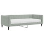 Sofá cama con colchón terciopelo gris claro 90x200 cm de vidaXL, Camas y somieres - Ref: Foro24-3196667, Precio: 317,55 €, De...