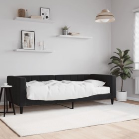 Sofá cama con colchón terciopelo negro 80x200 cm de vidaXL, Camas y somieres - Ref: Foro24-3196664, Precio: 331,10 €, Descuen...