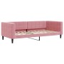 Sofá cama con colchón terciopelo rosa 90x200 cm de vidaXL, Camas y somieres - Ref: Foro24-3196670, Precio: 313,81 €, Descuent...