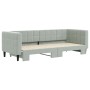 Sofá cama nido terciopelo gris claro 80x200 cm de vidaXL, Camas y somieres - Ref: Foro24-3196684, Precio: 249,88 €, Descuento: %