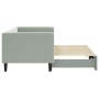 Sofá cama nido terciopelo gris claro 80x200 cm de vidaXL, Camas y somieres - Ref: Foro24-3196684, Precio: 249,88 €, Descuento: %