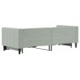 Sofá cama nido terciopelo gris claro 80x200 cm de vidaXL, Camas y somieres - Ref: Foro24-3196684, Precio: 249,88 €, Descuento: %