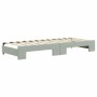 Sofá cama nido terciopelo gris claro 80x200 cm de vidaXL, Camas y somieres - Ref: Foro24-3196684, Precio: 249,88 €, Descuento: %