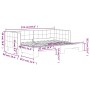 Sofá cama nido terciopelo gris claro 80x200 cm de vidaXL, Camas y somieres - Ref: Foro24-3196684, Precio: 249,88 €, Descuento: %