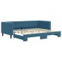 Sofá cama nido terciopelo azul 90x200 cm de vidaXL, Camas y somieres - Ref: Foro24-3196690, Precio: 249,20 €, Descuento: %