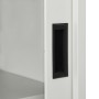 Armario con puerta corredera gris claro acero 90x40x90 cm de vidaXL, Taquillas y armarios de almacenamiento - Ref: Foro24-335...