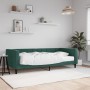 Sofá cama con colchón terciopelo verde oscuro 90x200 cm de vidaXL, Camas y somieres - Ref: Foro24-3196669, Precio: 314,09 €, ...