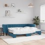 Sofá cama nido terciopelo azul 80x200 cm de vidaXL, Camas y somieres - Ref: Foro24-3196683, Precio: 247,15 €, Descuento: %