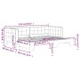 Sofá cama nido terciopelo azul 80x200 cm de vidaXL, Camas y somieres - Ref: Foro24-3196683, Precio: 247,15 €, Descuento: %