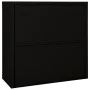 Armario con puerta corredera acero negro 90x40x90 cm de vidaXL, Taquillas y armarios de almacenamiento - Ref: Foro24-335956, ...