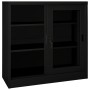Armario con puerta corredera acero negro 90x40x90 cm de vidaXL, Taquillas y armarios de almacenamiento - Ref: Foro24-335956, ...