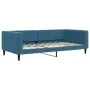 Sofá cama con colchón terciopelo azul 100x200 cm de vidaXL, Camas y somieres - Ref: Foro24-3196673, Precio: 375,75 €, Descuen...