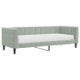 Sofá cama con colchón terciopelo gris claro 80x200 cm de vidaXL, Camas y somieres - Ref: Foro24-3196660, Precio: 336,84 €, De...