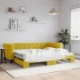 Sofá cama nido terciopelo amarillo 90x200 cm de vidaXL, Camas y somieres - Ref: Foro24-3196696, Precio: 249,79 €, Descuento: %