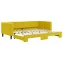 Sofá cama nido terciopelo amarillo 90x200 cm de vidaXL, Camas y somieres - Ref: Foro24-3196696, Precio: 249,79 €, Descuento: %