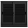 Armario con puerta corredera acero antracita 90x40x90 cm de vidaXL, Taquillas y armarios de almacenamiento - Ref: Foro24-3359...