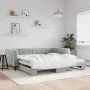 Sofá cama nido terciopelo gris claro 100x200 cm de vidaXL, Camas y somieres - Ref: Foro24-3196698, Precio: 264,19 €, Descuent...