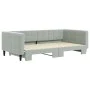 Sofá cama nido terciopelo gris claro 100x200 cm de vidaXL, Camas y somieres - Ref: Foro24-3196698, Precio: 264,19 €, Descuent...