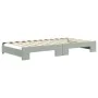 Sofá cama nido terciopelo gris claro 100x200 cm de vidaXL, Camas y somieres - Ref: Foro24-3196698, Precio: 264,19 €, Descuent...