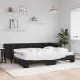 Sofá cama nido con colchón terciopelo negro 90x200 cm de vidaXL, Camas y somieres - Ref: Foro24-3196719, Precio: 428,34 €, De...