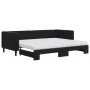 Sofá cama nido con colchón terciopelo negro 90x200 cm de vidaXL, Camas y somieres - Ref: Foro24-3196719, Precio: 444,14 €, De...