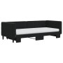 Sofá cama nido con colchón terciopelo negro 90x200 cm de vidaXL, Camas y somieres - Ref: Foro24-3196719, Precio: 428,34 €, De...