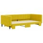 Sofá cama nido terciopelo amarillo 100x200 cm de vidaXL, Camas y somieres - Ref: Foro24-3196703, Precio: 254,64 €, Descuento: %
