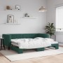 Sofá cama nido terciopelo verde oscuro 90x200 cm de vidaXL, Camas y somieres - Ref: Foro24-3196693, Precio: 252,84 €, Descuen...