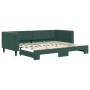 Sofá cama nido terciopelo verde oscuro 90x200 cm de vidaXL, Camas y somieres - Ref: Foro24-3196693, Precio: 252,84 €, Descuen...
