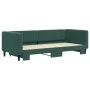 Sofá cama nido terciopelo verde oscuro 90x200 cm de vidaXL, Camas y somieres - Ref: Foro24-3196693, Precio: 250,19 €, Descuen...