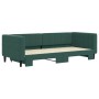 Sofá cama nido terciopelo verde oscuro 90x200 cm de vidaXL, Camas y somieres - Ref: Foro24-3196693, Precio: 252,84 €, Descuen...