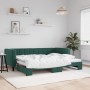 Sofá cama nido terciopelo verde oscuro 80x200 cm de vidaXL, Camas y somieres - Ref: Foro24-3196686, Precio: 246,44 €, Descuen...