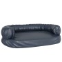 Cama para perros de espuma cuero sintético azul oscuro 88x65 cm en Camas para perros | Comprar online en Foru.es