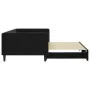 Sofá cama nido terciopelo negro 100x200 cm de vidaXL, Camas y somieres - Ref: Foro24-3196702, Precio: 260,90 €, Descuento: %