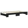 Sofá cama nido terciopelo negro 100x200 cm de vidaXL, Camas y somieres - Ref: Foro24-3196702, Precio: 260,90 €, Descuento: %