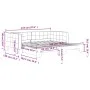 Sofá cama nido terciopelo negro 100x200 cm de vidaXL, Camas y somieres - Ref: Foro24-3196702, Precio: 260,90 €, Descuento: %