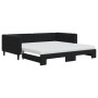Sofá cama nido con colchón terciopelo negro 100x200 cm de vidaXL, Camas y somieres - Ref: Foro24-3196726, Precio: 436,70 €, D...