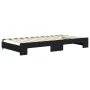 Sofá cama nido con colchón terciopelo negro 100x200 cm de vidaXL, Camas y somieres - Ref: Foro24-3196726, Precio: 428,27 €, D...