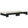 Sofá cama nido con colchón terciopelo negro 100x200 cm de vidaXL, Camas y somieres - Ref: Foro24-3196726, Precio: 436,70 €, D...