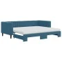 Sofá cama nido con colchón terciopelo azul 90x200 cm de vidaXL, Camas y somieres - Ref: Foro24-3196714, Precio: 442,65 €, Des...
