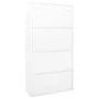 Armario de oficina puerta corredera acero blanco 90x40x180 cm de vidaXL, Taquillas y armarios de almacenamiento - Ref: Foro24...