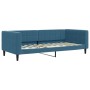 Sofá cama nido con colchón terciopelo azul 90x200 cm de vidaXL, Camas y somieres - Ref: Foro24-3196714, Precio: 441,60 €, Des...