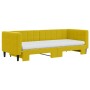 Sofá cama nido con colchón terciopelo amarillo 80x200 cm de vidaXL, Camas y somieres - Ref: Foro24-3196713, Precio: 406,94 €,...