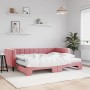 Sofá cama nido con colchón terciopelo rosa 80x200 cm de vidaXL, Camas y somieres - Ref: Foro24-3196711, Precio: 439,40 €, Des...