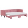 Sofá cama nido con colchón terciopelo rosa 80x200 cm de vidaXL, Camas y somieres - Ref: Foro24-3196711, Precio: 439,40 €, Des...