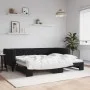 Sofá cama nido terciopelo negro 90x200 cm de vidaXL, Camas y somieres - Ref: Foro24-3196695, Precio: 250,78 €, Descuento: %